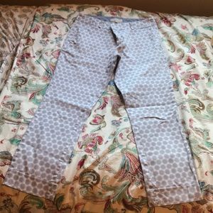 Grey and White Dress Pants